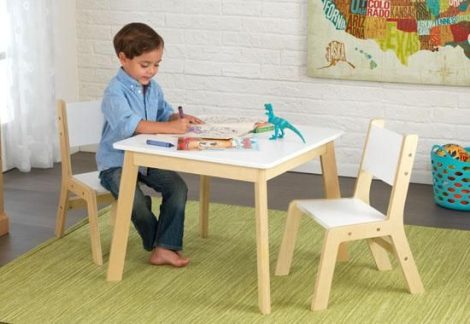 Modern asztal és két szék, Kidkraft